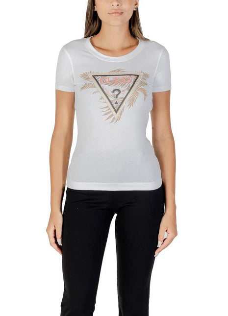 Guess White Cotton T-Shirt - XLchoice.com
