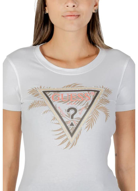 Guess White Cotton T-Shirt - XLchoice.com