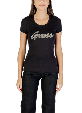 Guess Black Cotton T-Shirt - XLchoice