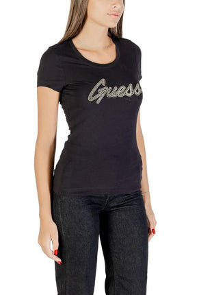 Guess Black Cotton T-Shirt - XLchoice