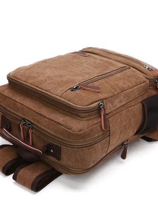 Unisex Large Capacity Vintage Canvas Travel Backpack