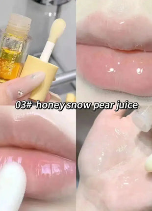 Water Light Lip Gloss Moisturizer Transparent Jelly Mirror Fruit Crystal Lip Oil Clear Hydrating Plumping Korean Lip Care Makeup - xlchoice.com