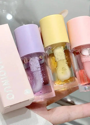 Water Light Lip Gloss Moisturizer Transparent Jelly Mirror Fruit Crystal Lip Oil Clear Hydrating Plumping Korean Lip Care Makeup - xlchoice.com