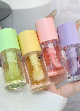 Water Light Lip Gloss Moisturizer Transparent Jelly Mirror Fruit Crystal Lip Oil Clear Hydrating Plumping Korean Lip Care Makeup - xlchoice.com