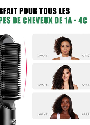 HairMaster Duo - Lisseur 2 en 1 + Brosse Offerte-1