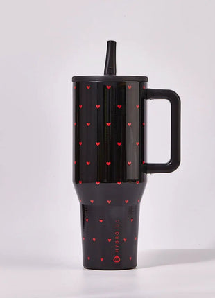 HydroJug Queen of Hearts Traveler Tumbler – Black Valentine Limited Edition-1