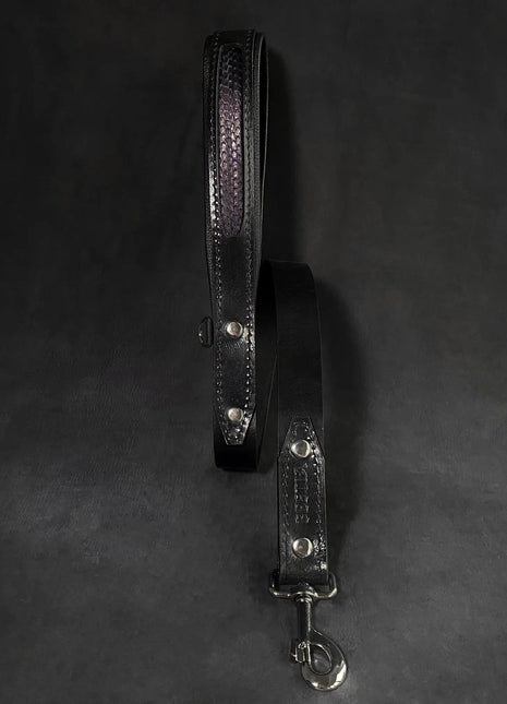 Indigo Leather Leash - xlchoice.com