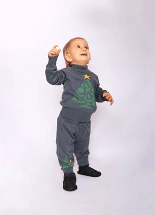 Baby juleleggings i grå - XLchoice