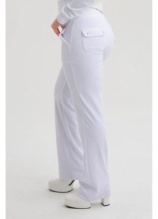 Juicy Couture White Polyester Casual Pants - XLchoice