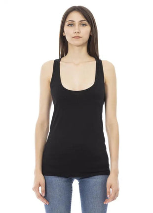 Just Cavalli Black Viscose Women Top - xlchoice.com