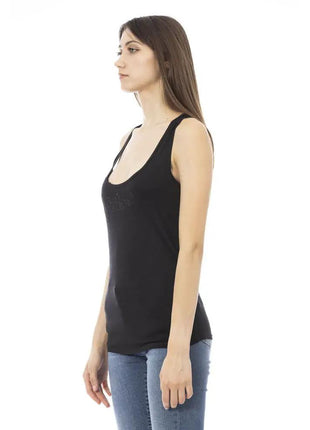 Just Cavalli Black Viscose Women Top - xlchoice.com