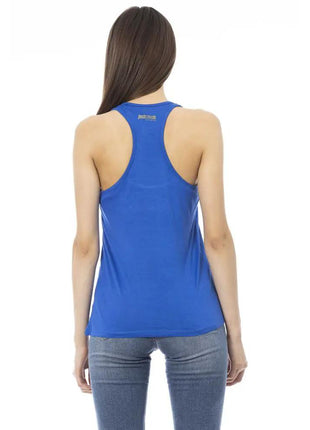 Just Cavalli Blue Viscose Women Top - xlchoice.com