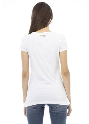 Just Cavalli White Cotton Women T-Shirt - xlchoice.com