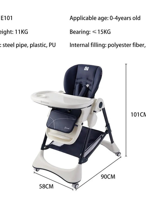 New Era Grey Multifunctional Baby High Chair-1