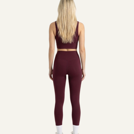 Women's Seacell Leggings - Burgundy