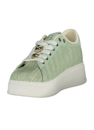 Laura Biagiotti Verde Poliuretano Women Sneaker - XLchoice.com