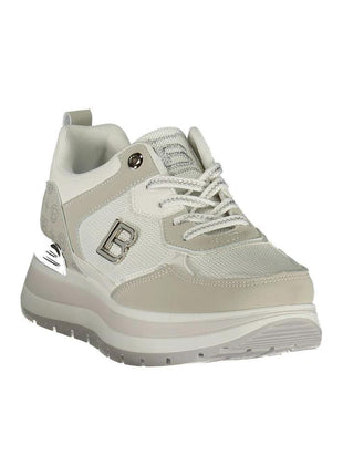 Laura Biagiotti white polyurethane women's sneaker with removable footbed