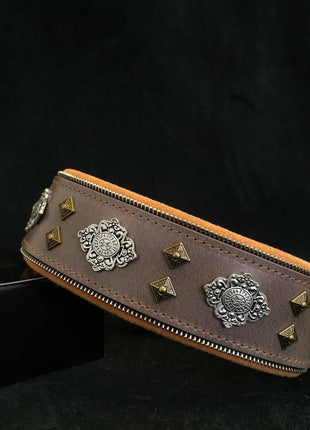 Leather Aztec Collar - xlchoice.com