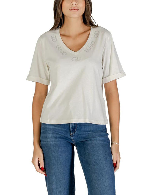Liu Jo White Cotton T-Shirt - XLchoice