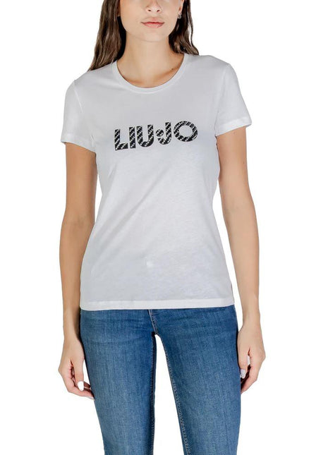 Liu Jo White Cotton T-Shirt - XLchoice.com