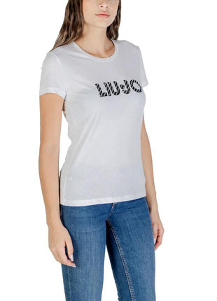 Liu Jo White Cotton T-Shirt - XLchoice.com