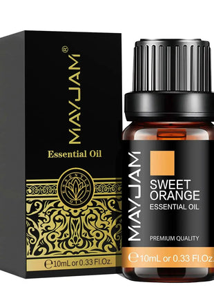 MAYJAM 10ML Lavender Lemongrass Jasmine Vanilla Eucalyptus Rose Lemon Essential Oil For Humidifier Diffuser Candle Making - xlchoice.com
