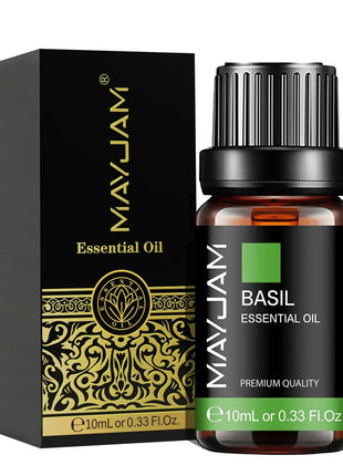 MAYJAM 10ML Lavender Lemongrass Jasmine Vanilla Eucalyptus Rose Lemon Essential Oil For Humidifier Diffuser Candle Making - xlchoice.com