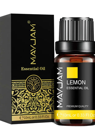 MAYJAM 10ML Lavender Lemongrass Jasmine Vanilla Eucalyptus Rose Lemon Essential Oil For Humidifier Diffuser Candle Making - xlchoice.com