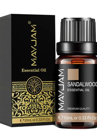 MAYJAM 10ML Lavender Lemongrass Jasmine Vanilla Eucalyptus Rose Lemon Essential Oil For Humidifier Diffuser Candle Making - xlchoice.com