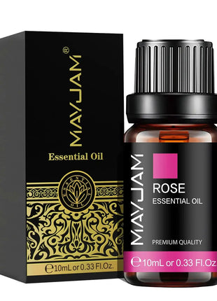 MAYJAM 10ML Lavender Lemongrass Jasmine Vanilla Eucalyptus Rose Lemon Essential Oil For Humidifier Diffuser Candle Making - xlchoice.com