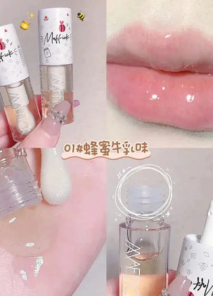 Make Up Korean Beauty Cosmetics Lip Ink Gloss Labial Lips Moisturizer Jelly Lipstick Bright Oil Moisturizing Balm Big Lip Brush - xlchoice.com
