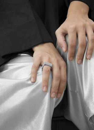 MK3 Grey Concrete Ring | Handmade Cement Ring - XLchoice