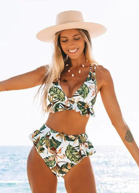 Floral bikini swimsuit - xlchoice.com