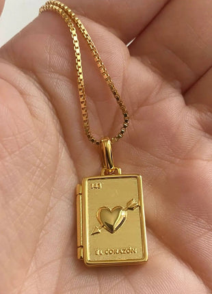 Love Photo Album Opening And Closing Photo Frame Necklace - xlchoice.com