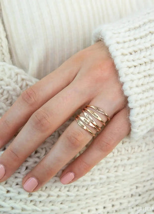 Tiny Name Ring - Minimalist Ring - delicate ring - xlchoice.com