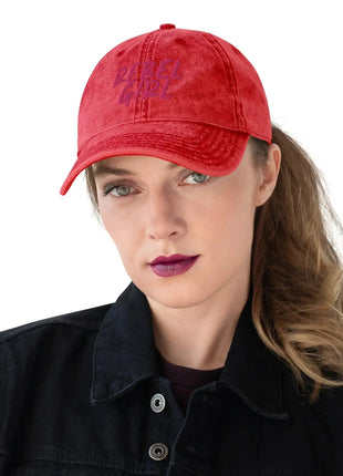 Vintage Cap REBEL GIRL Vintage Cotton Twill Cap - xlchoice.com