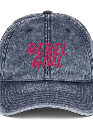 Vintage Cap REBEL GIRL Vintage Cotton Twill Cap - xlchoice.com