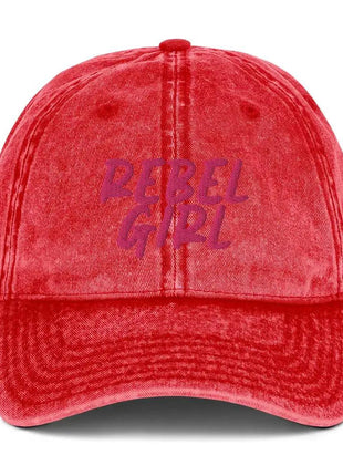Vintage Cap REBEL GIRL Vintage Cotton Twill Cap - xlchoice.com
