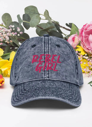 Vintage Cap REBEL GIRL Vintage Cotton Twill Cap - xlchoice.com