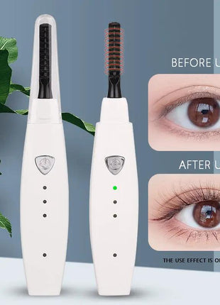 Electric Heated Eyelash Curler USB Rechargeable Eyelashes Curler Quick Heating Natural Eyelash Curler Long Lasting Makeup Tools - xlchoice.com