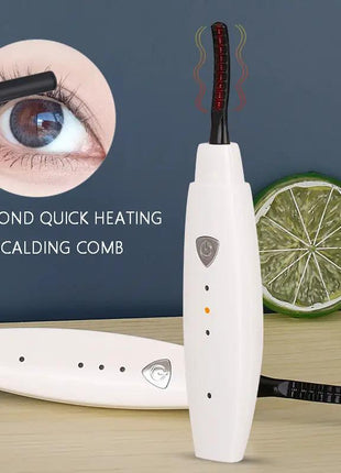 Electric Heated Eyelash Curler USB Rechargeable Eyelashes Curler Quick Heating Natural Eyelash Curler Long Lasting Makeup Tools - xlchoice.com