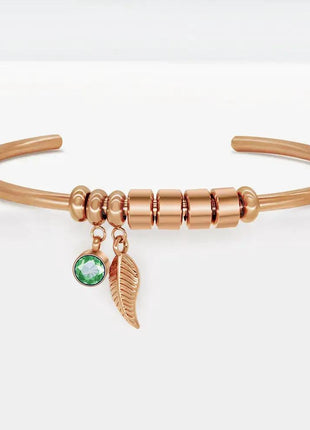Diy Beaded Lettering Stainless Steel Bracelet - xlchoice.com