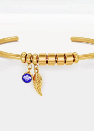 Diy Beaded Lettering Stainless Steel Bracelet - xlchoice.com