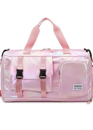 Colorful Pearlescent Yoga Fitness Bag With Dry-wet Separation - xlchoice.com
