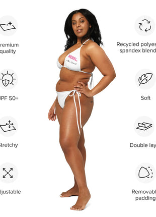 All-over print recycled string bikini - xlchoice.com