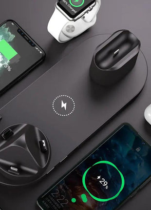 Wireless Charger For IPhone Fast Charger For Phone Fast Charging Pad For Phone Watch 6 In 1 Charging Dock Station - xlchoice.com