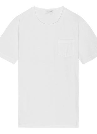 Hvid frotté T-shirt - XLchoice