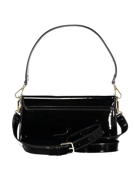 Mario Valentino Black Polyurethane Women Handbag - XLchoice.com