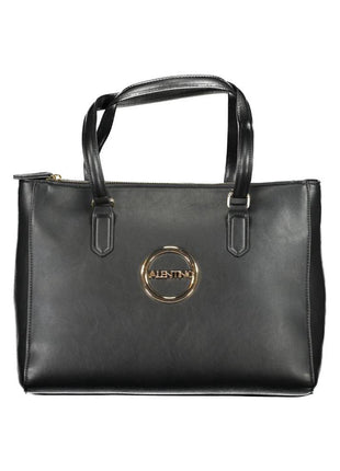 Mario Valentino Black Polyurethane Women Handbag - XLchoice.com