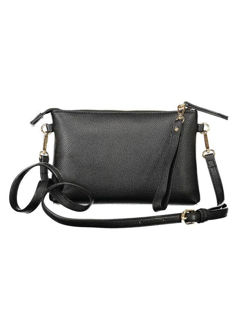 Mario Valentino Black Polyurethane Women Handbag - XLchoice.com